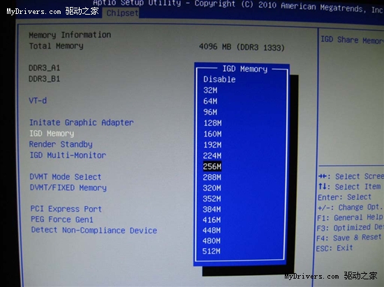 BIOS簡單設置 解析“集成顯卡”內存占用問題