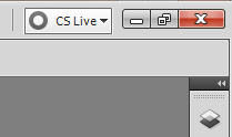 Photoshop CS5界面上的CS Live服務(wù)