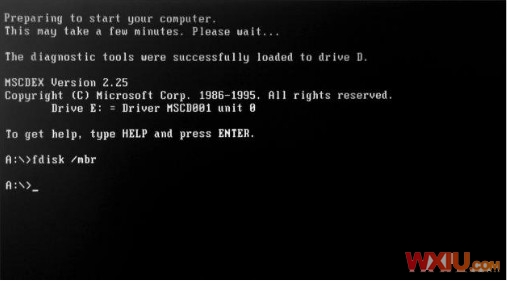 開機出現(xiàn)“Disk I/O error”