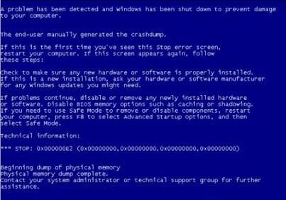 電腦藍屏故障及藍屏原因_綠色資源網(wǎng)