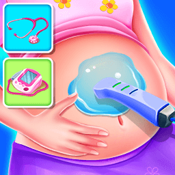 孕妇妈妈和双胞胎新生宝贝护理