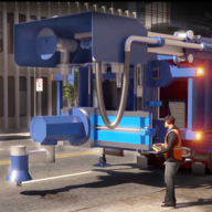 凹坑修补道路建设重汽