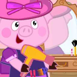 粉紅小豬美發(fā)造型師