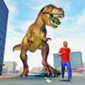 城市愤怒恐龙City angry dinosaur