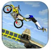 愉快的自行車特技