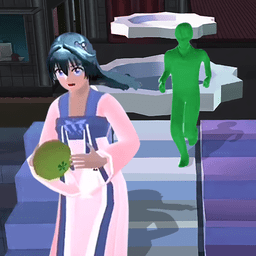 驚魂黑夜逃生櫻校跑酷模擬器