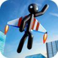 飛行火柴人城市英雄