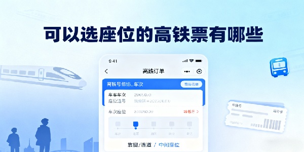 可以選座位的高鐵票有哪些-可以選座位的高鐵票app哪個好用-可以選座位的高鐵票軟件推薦