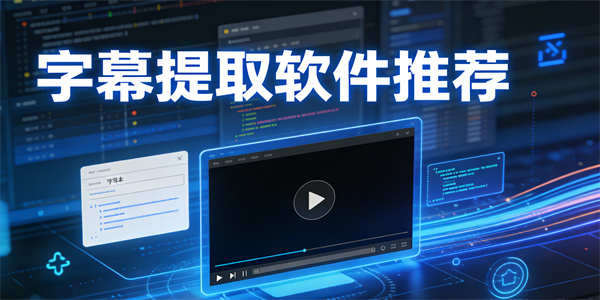 字幕提取软件有哪些