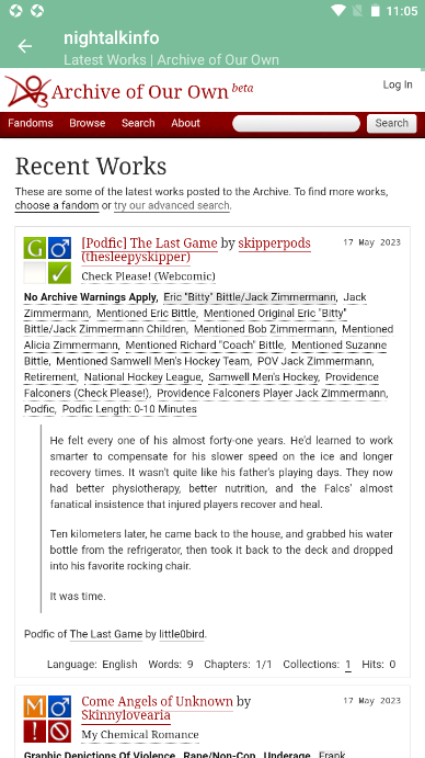 nightalk ao3app v1.0 安卓版 0