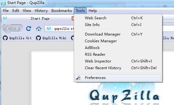QupZilla瀏覽器 v2.2.6 官方版 0