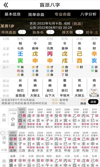 盲派八字排盤app v27.0.0 手機(jī)版 1