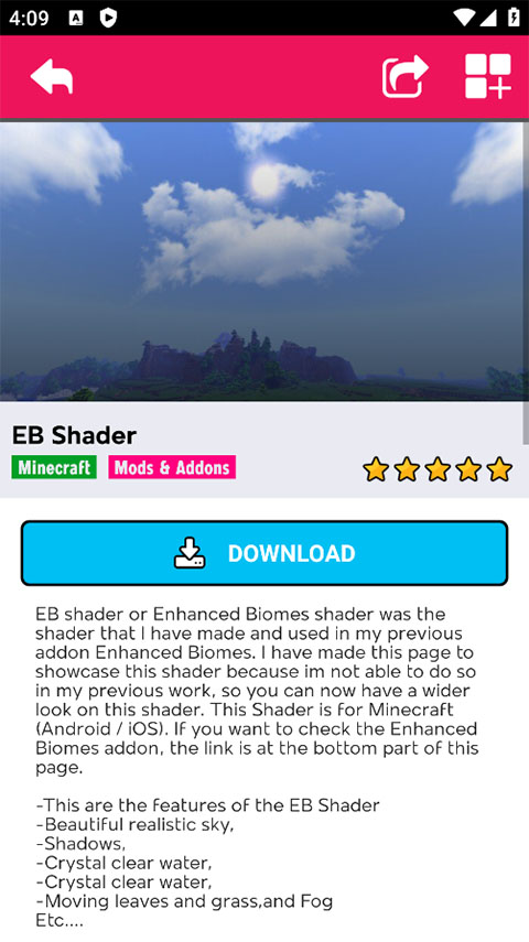 我的世界光影材質(zhì)包最新版 v1.3 3