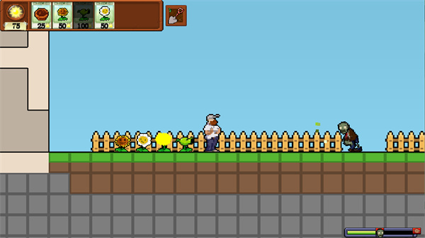 橫版像素植物大戰(zhàn)僵尸 v1.5.0 PC版 3