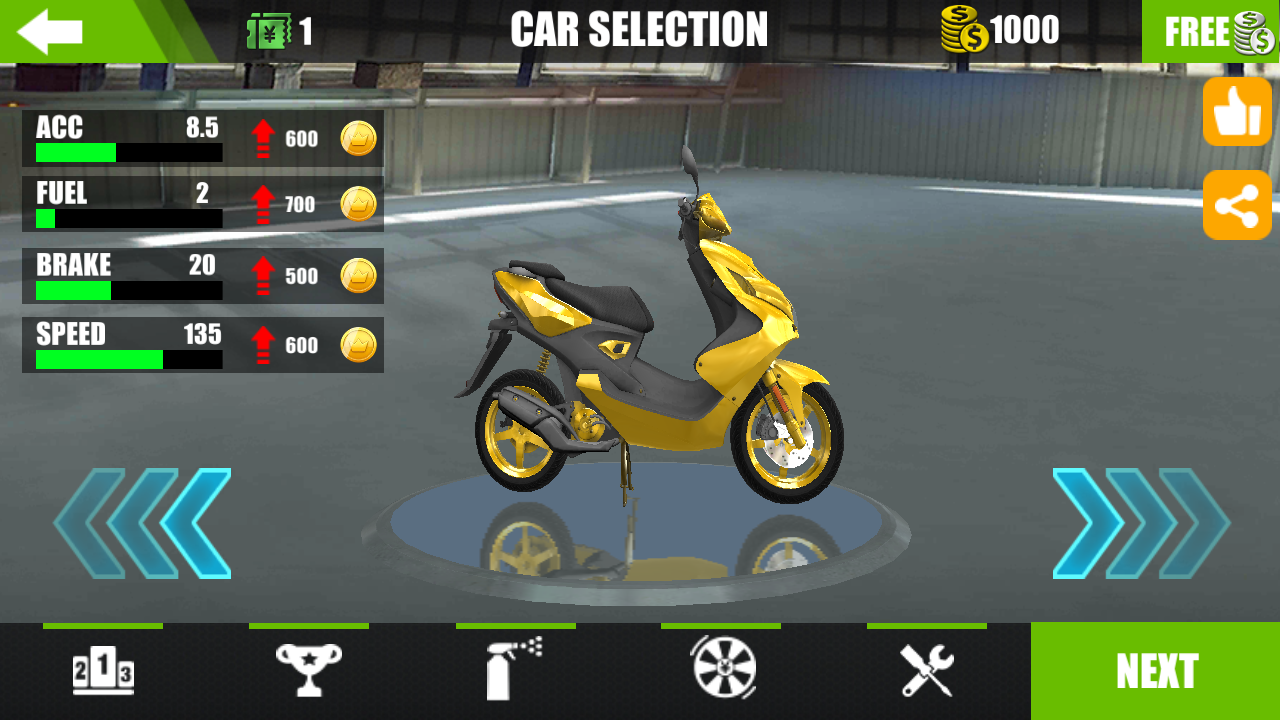 競(jìng)速摩托3d v1.1 安卓版 1