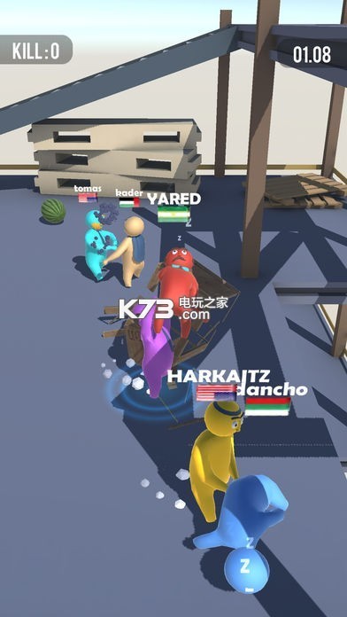 紅藍(lán)人摔跤 v1.0 安卓版 1