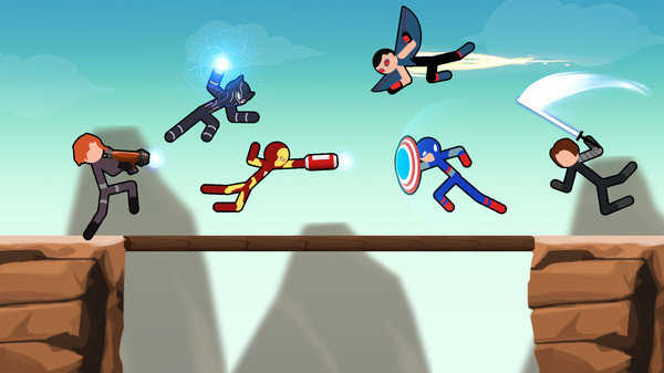 火柴人超級(jí)英雄格斗 v1.0 安卓版 1