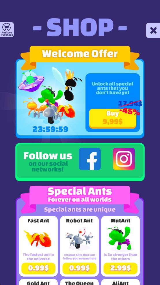 放置螞蟻模擬器 v2.3.2 安卓版 2