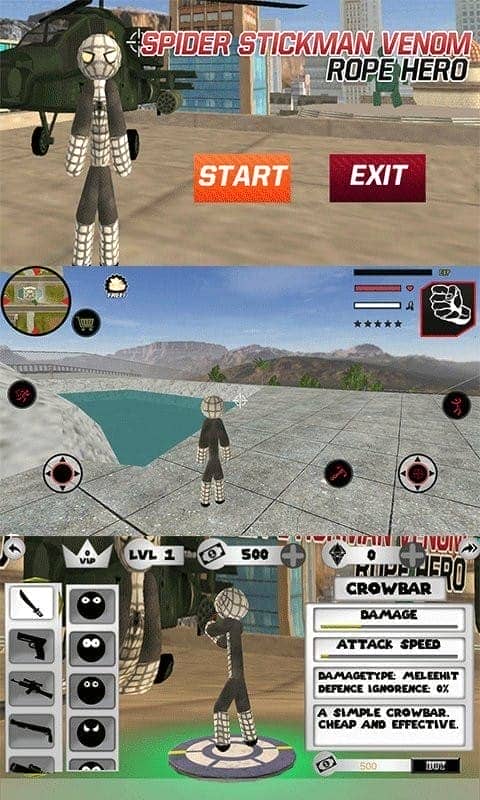 蜘蛛火柴人繩索英雄2 v2.6 安卓版 0