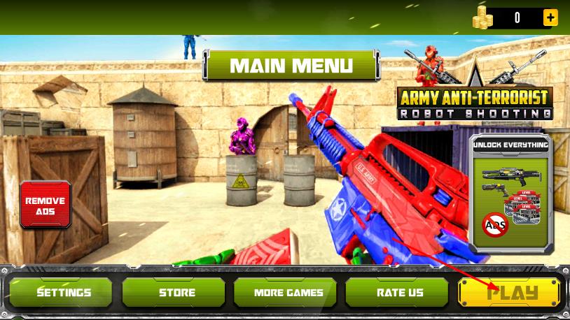 美軍機(jī)器人反恐射擊 v7 安卓版 0