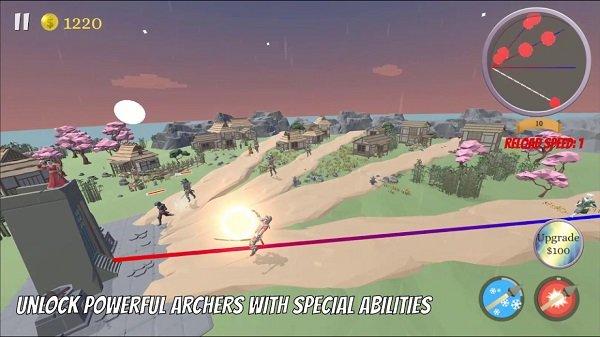 女弓箭手防衛(wèi)戰(zhàn) v2.0 手機(jī)版 1