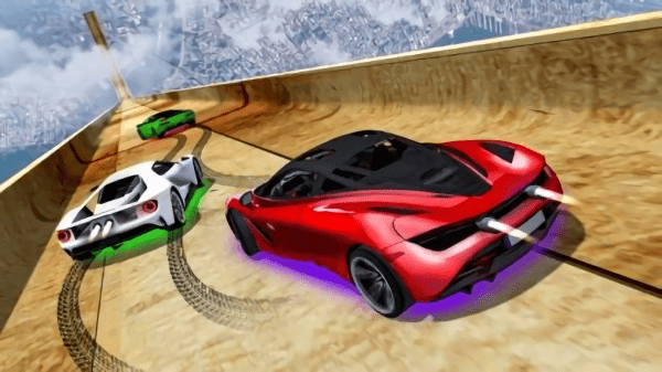 超級(jí)汽車(chē)特技巨型坡道 v1.1.0 安卓版 0