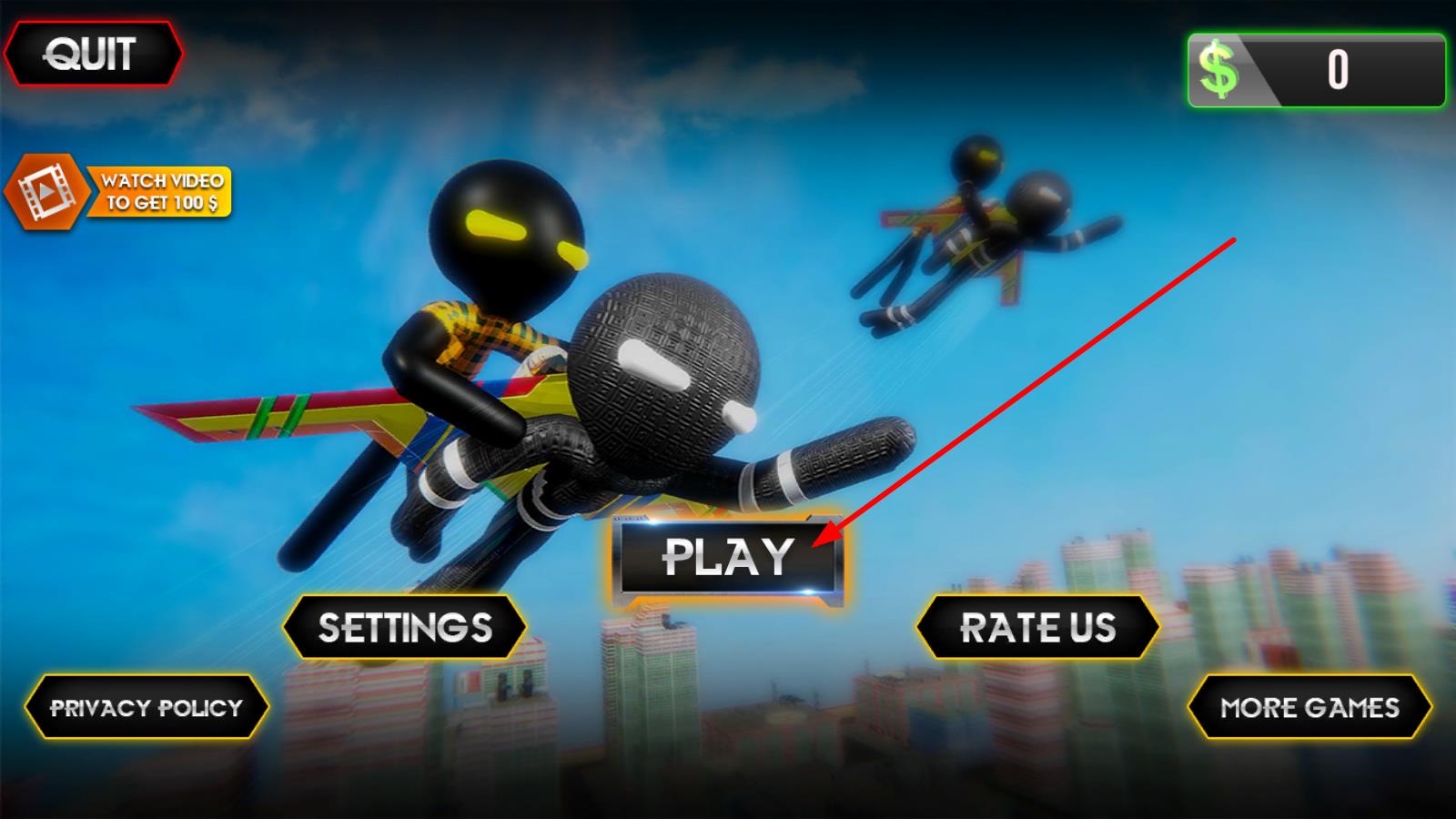 噴氣飛行火柴人 v1.0 安卓版 1