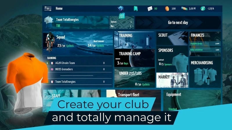 真實(shí)自行車隊(duì)經(jīng)理2022 v1.45 安卓版 1