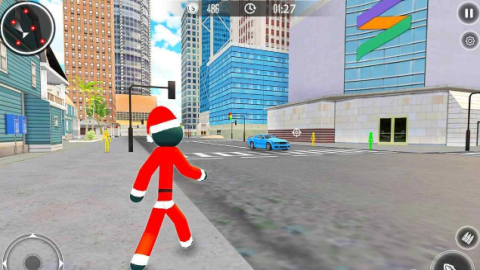 圣誕老人火柴人繩索英雄無限金幣 v2.8.2 安卓版 1