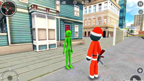 圣誕老人火柴人繩索英雄無限金幣 v2.8.2 安卓版 3