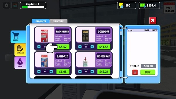 藥房經(jīng)理模擬器內(nèi)置菜單 v0.29 2