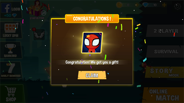 蜘蛛火柴人格斗無限金幣鉆石版 v1.3.31 1