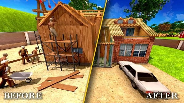 木屋建造模拟器游戏(Wood House Construction) v1.8 安卓版1