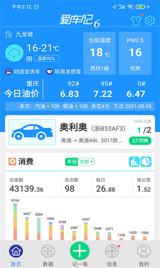 爱车记油耗版app v6.14.201.3d54f安卓版1
